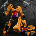 Jinjiang 6 in 1 Action Figure Devastator Toy Anime Transformation Robot Car Engineering Vehicle Excavator Blender Hook Model Kid