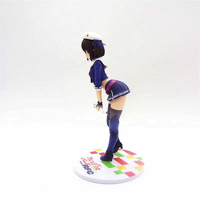 Anime Saekano How to Raise a Boring Girlfriend Figure Racing Girl Megumi Kato Take Umbrella Action Figure Sexy Girls Model Doll