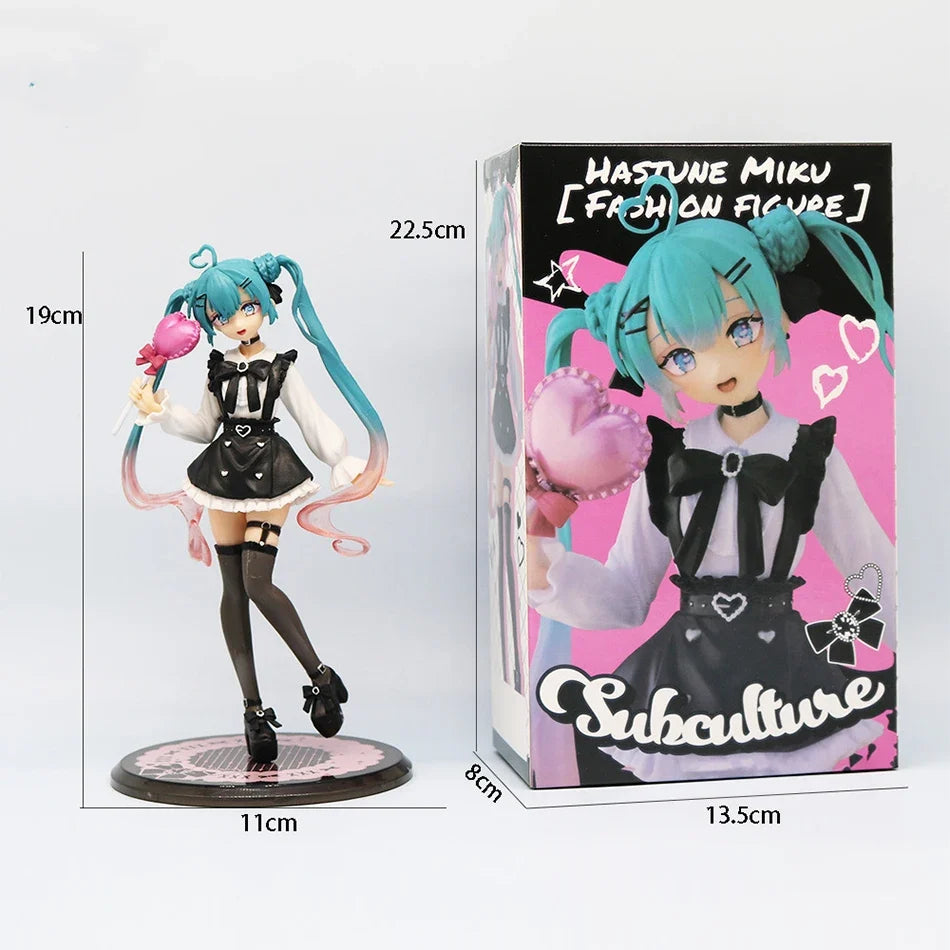 Anime Hatsune Miku Figure 12-22CM Virtual Singer Manga Statue Kawaii Model Toy for Computer Desk Cake Decoration Gift