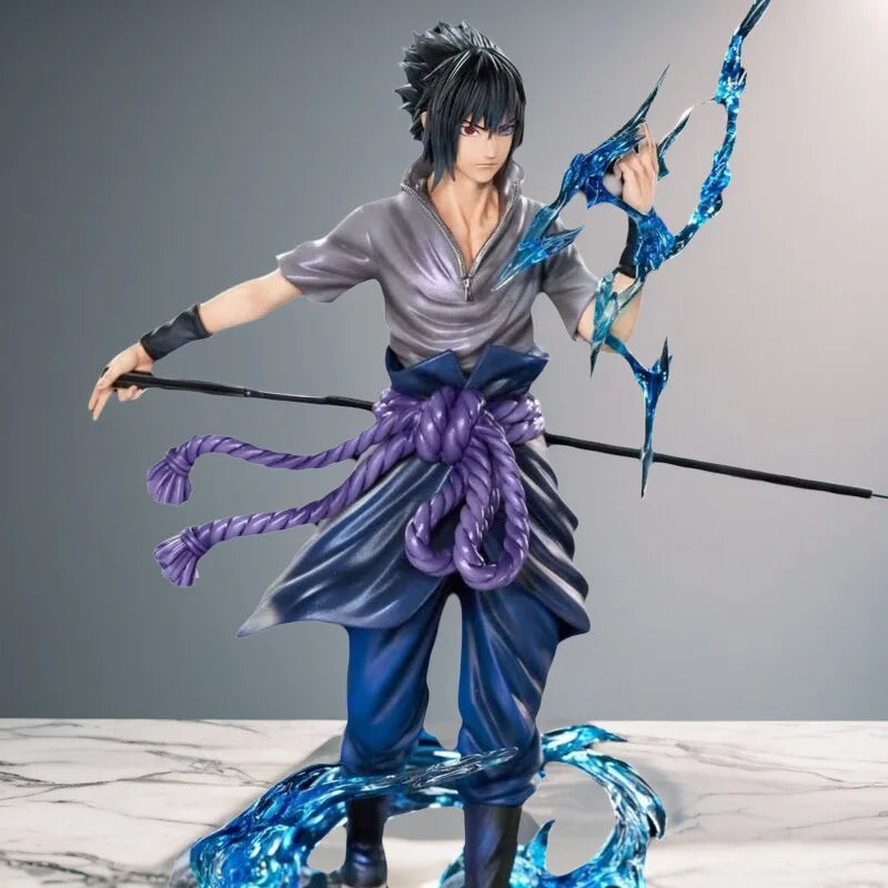 24cm Naruto Anime Figures Naruto Dan Sasuke A Hundred Ninjas for Ten Years Action Figure Statue Model Doll Collection Toys Gifts