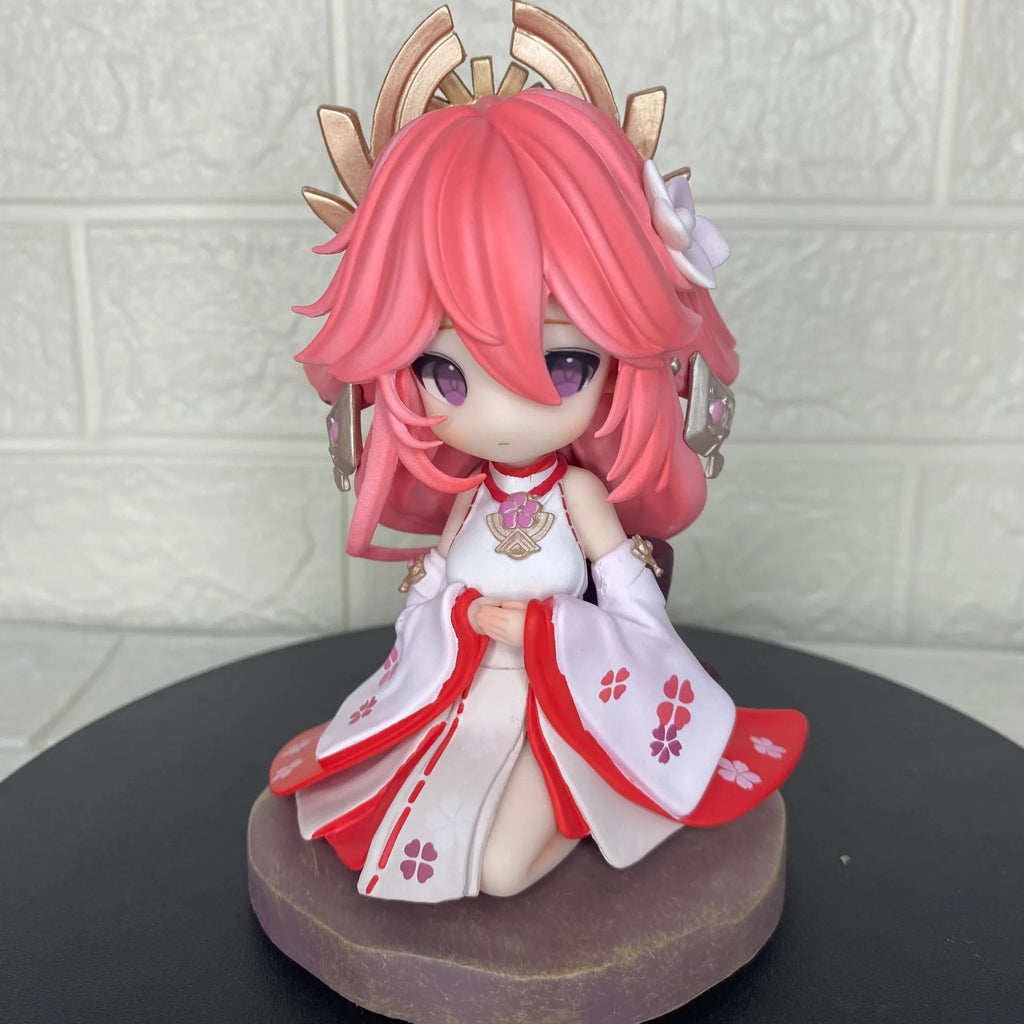 Genshin Impact game peripheral Q version eight god son -13.5CM beautiful girl anime statue model chassis handmade decorations