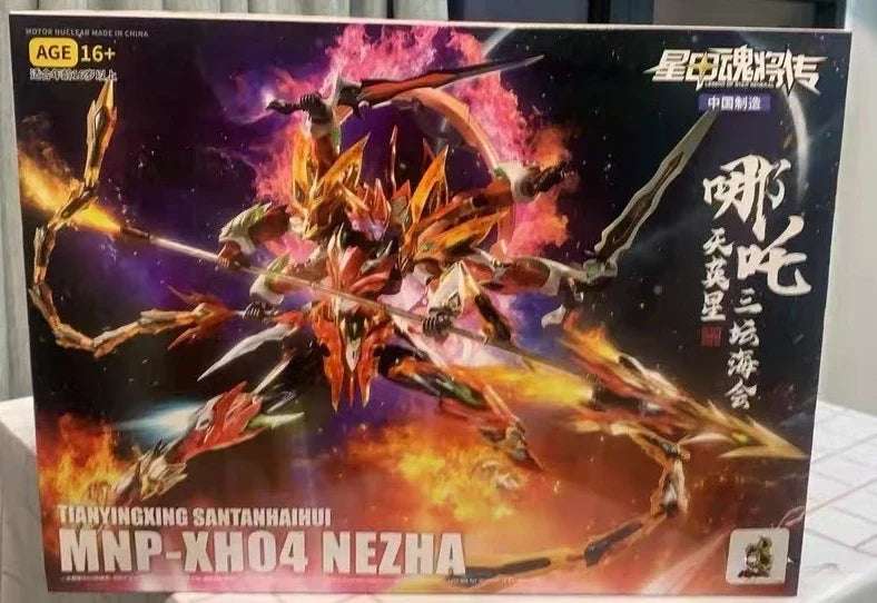 In Stock Motor Nuclear NeZha Six Arms MNP-XH04 Chines Mecha Model Alloy Skeleton Action Figure Assembly Model Collect Toys Gifts