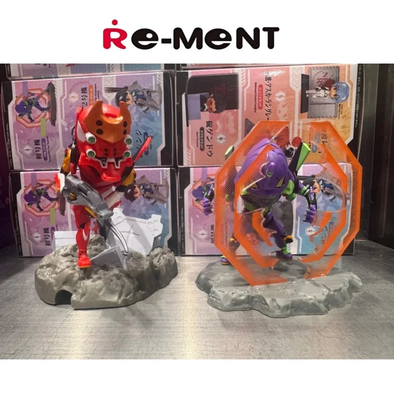 Anime EVA Ayanami Rei Asuka Q-version kawaii Action Figures PVC Model Statue Toys doll Re-ment Desk Decor Gift 1Pcs Random Style