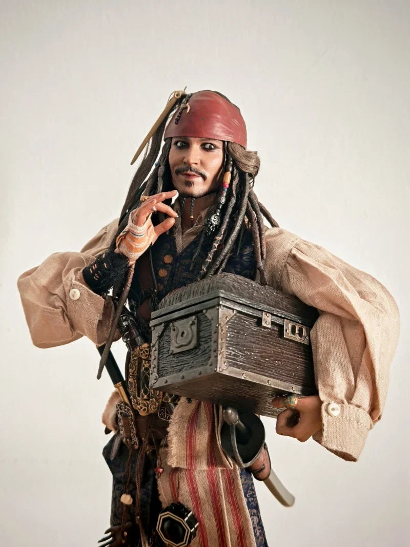 In Stock Captain Jack 1/6 Movable Action Figure 30cm Jack Pirates Caribbean Collection Ornaments Genuine Model DX37 DX38 DX39