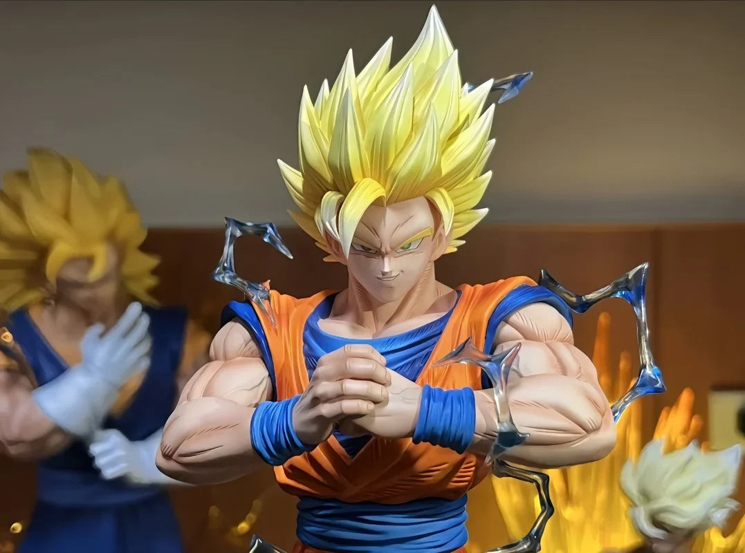 30cm Dragon Ball Anime Figure Super Saiyan Goku Model Dolls Trend Action Figures Collectible Toy Desktop Accessorie Gifts