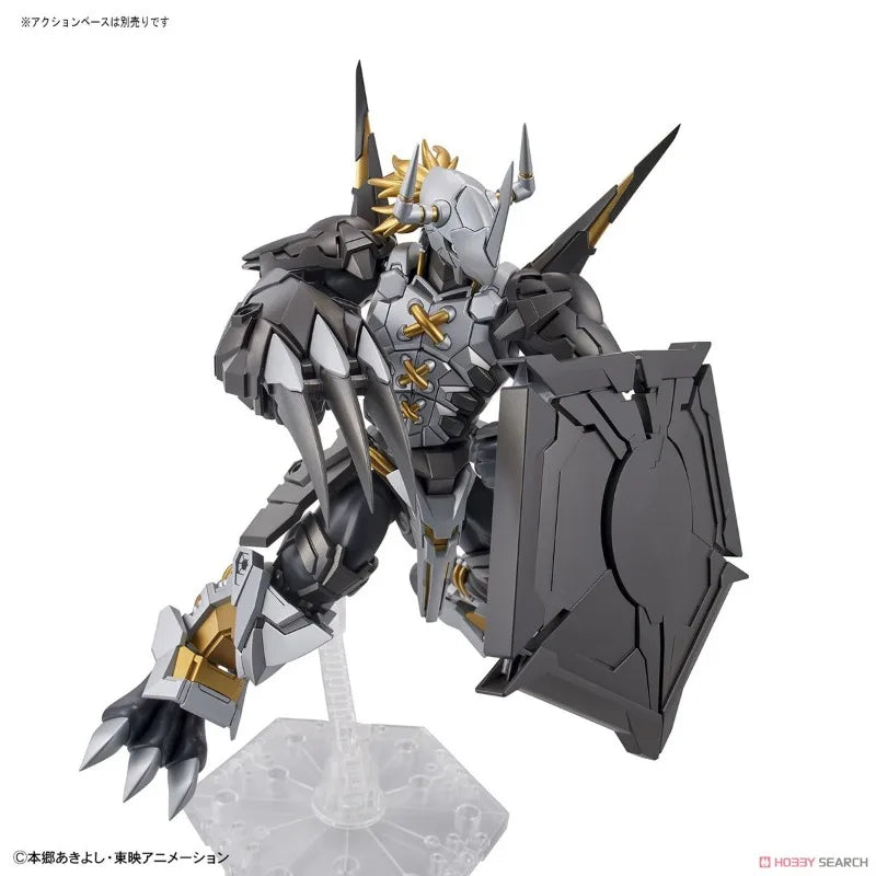 Bandai Original Genuine Digimon Adventure 02 Black WarGreymon Figure-rise Standard Amplified Assembly Models Action Figures Toys