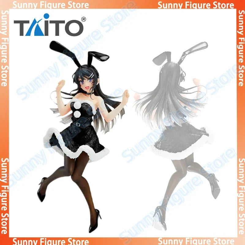 In Stock TAITO Coreful Mai Sakurajima Winter Bunny Ver Desktop Cute Doll Anime Figures Kawaii PVC Gift Toys Collectible Models