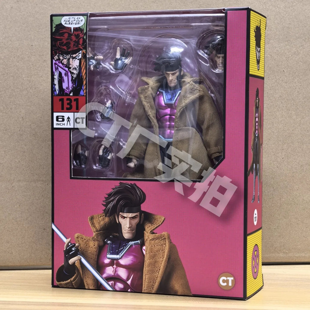 In Stock Ct Toys Gambit Figure Mafex 131 X-Men Wolverine Shf Anime Action Figure Figurine Statue Model Kids Toy Customized Gift