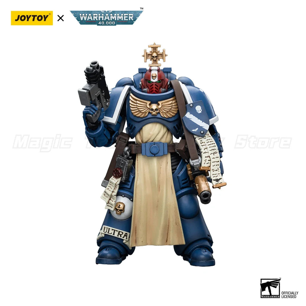 【In Stock】JOYTOY 1/18 Action Figure Warhammer 40K Ultramarines Sternguard Veteran with Bolt Rifle Model Toy Gift