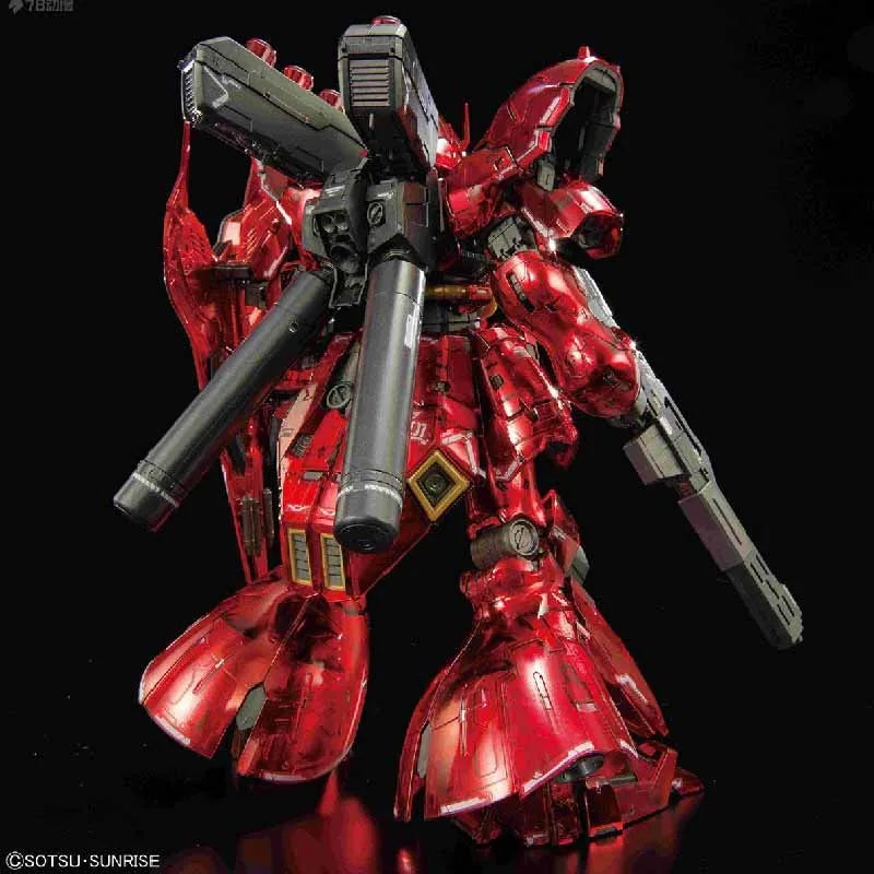 Bandai Original GUNDAM RG Series SAZABI MECHIANICAL CORE PLAIING Anime Action Figure Assembly Model Toys Collectible Model
