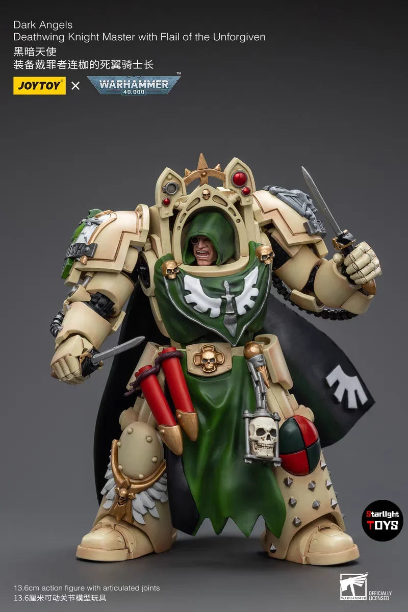 JOYTOYe Warhammer 40K Dark Angels Deathwing Knight Master Mace of Absolution 1 Mace of Absolution 2 Toys Model 1/18 Action Figur