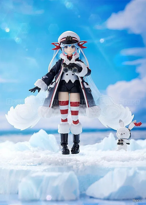 【In Stock】Original Max Factory GSC Figma EX-066 VOCALOID Hatsune Miku Snow 2022 Grand Voyage Ver Action Figure Toys Model