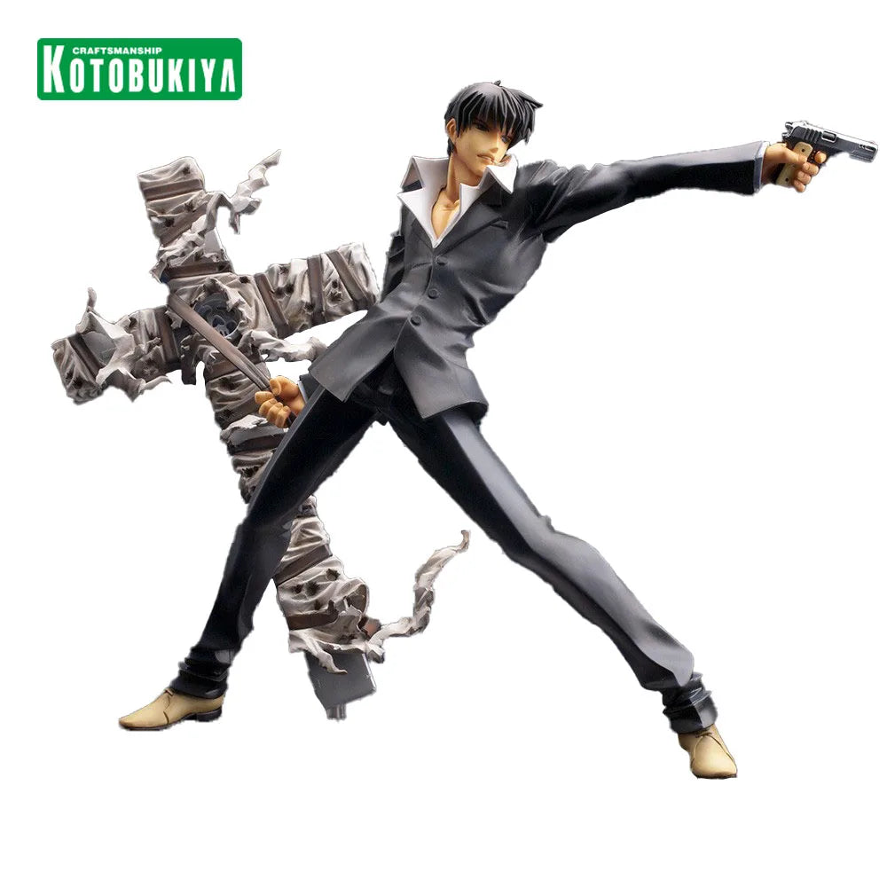 Kotobukiya ARTFX J TRIGUN MAXIMUM Nicholas D. Wolfwood Garage Kit Anime-Figur Actionfigur auf Lager Kollektionsserie Original