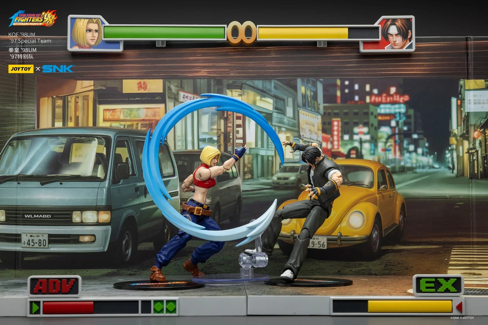 JOYTOY KOF '98UM '97 Special Team Ryuji Yamazaki Billy Kane Blue Mary Action Figure Model Toys Collection Kit  Gift