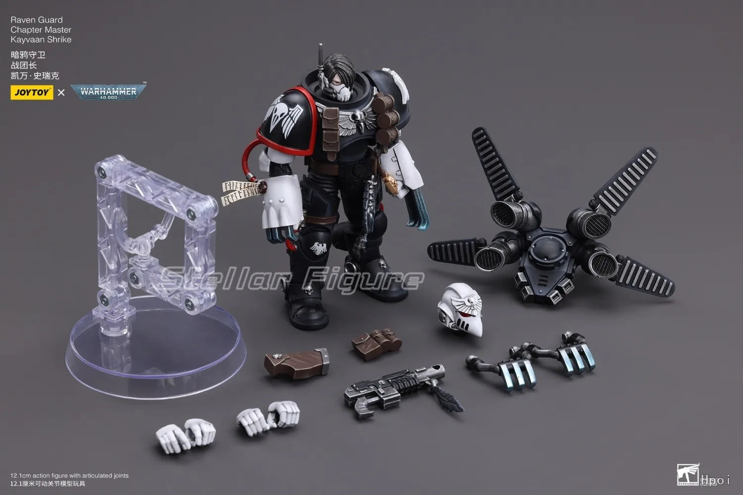 【SF】JOYTOYS 1/18 Action Figure Raven Guard Chapter Master Kayvaan Shrike Model Toys Gifts Collection Ornaments