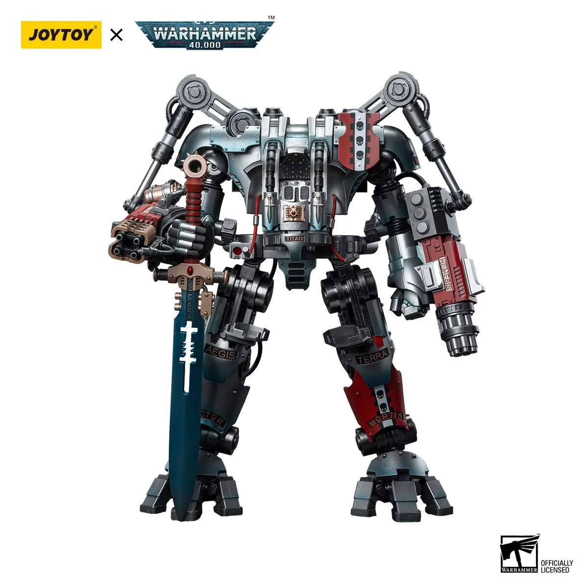 JOYTOY Warhammer40k 1/18 Actionfigur Mecha Grey Knight Nemesis Dreadknight Anime Figuren Spielzeug Modell Geschenk