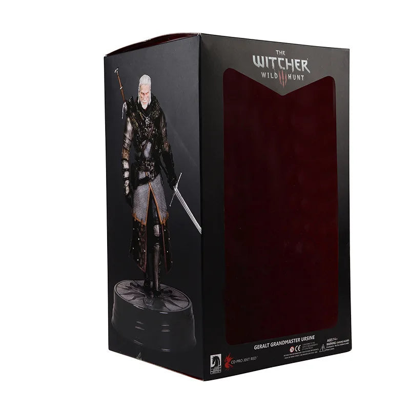 24cm Witcher 3 Geralt Game Action Figure Pvc Collectible Model Toys Ornament Desktop Decorations Statue Doll Birthday Gift