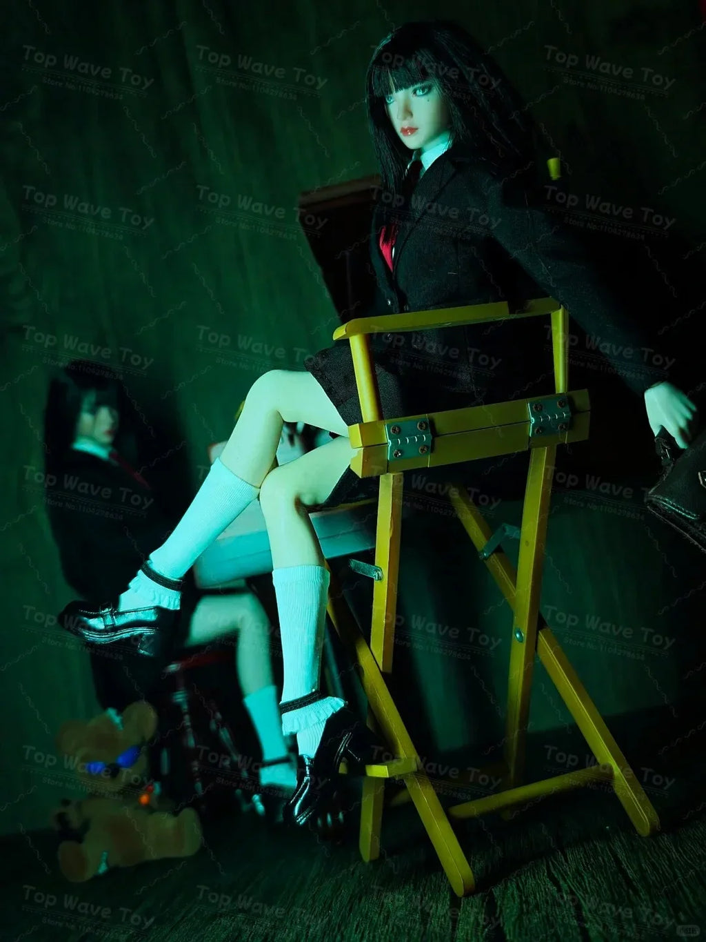 2025 New Stock JKTOYS K-005 1/6 Taboo Girl Tomie Movable Eye Double Head Action Figure 12'' Female Soldier Full Set Toy