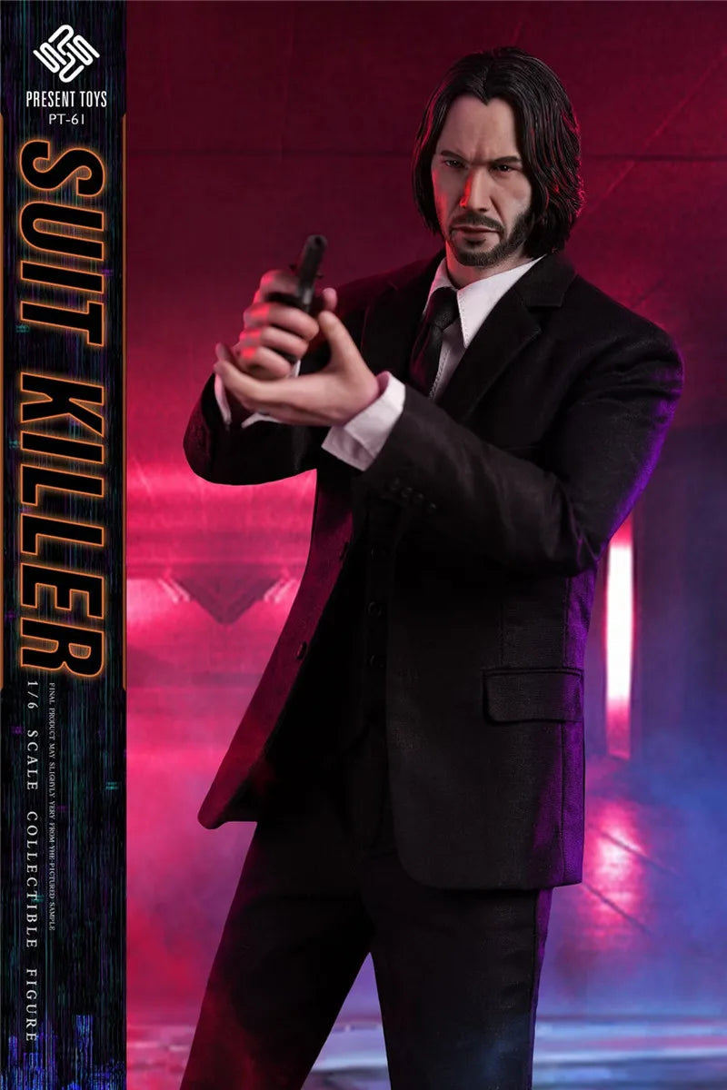 In Stock PRESENT TOYS 1/6 PT-sp61 John Wick Suit Killer Action Figure Collectable Model Figurine Surprise Birthday Toy Gift