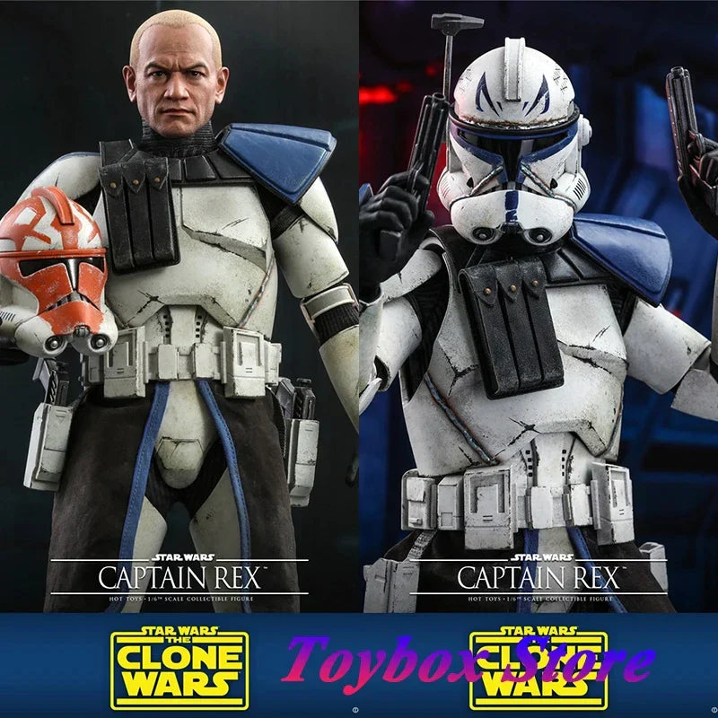 HOTTOYS HT 1/6 TMS018 Captain Rex Sammler-Actionfigur Star Wars: The Clone Wars Fiktion Film Simulation 12" Männlicher Soldat