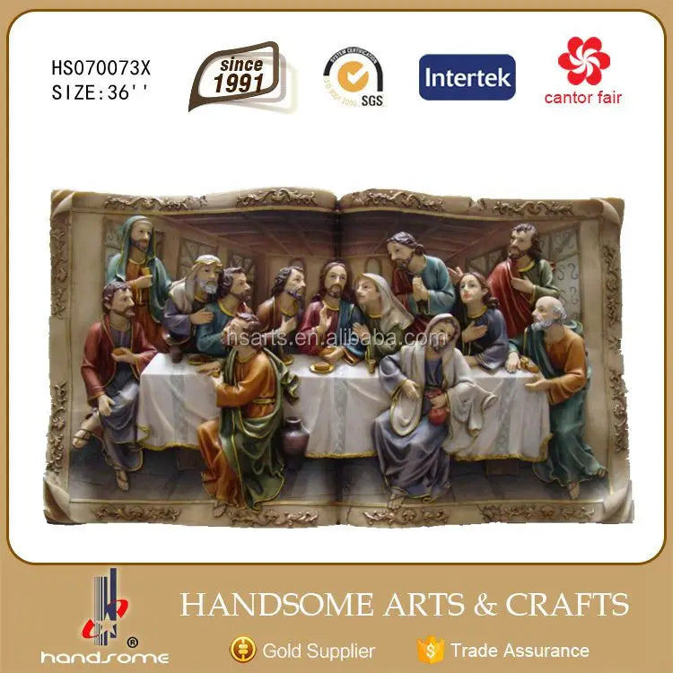 Promotional Christmas Nativity Set Resin and Polyresin Religious Items