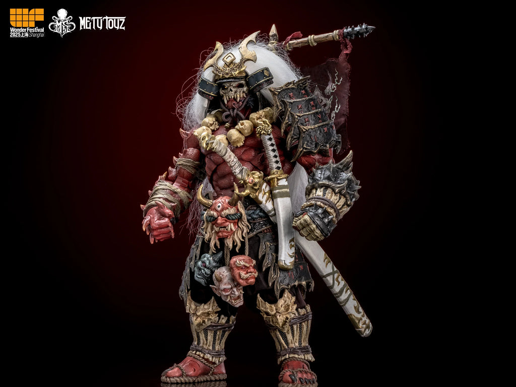 Metytoyz Memory Toys Adventurer World Wave Red Ghost Japanese Orcs Ghost faced Asura Action Figure Collection Model Doll Toys