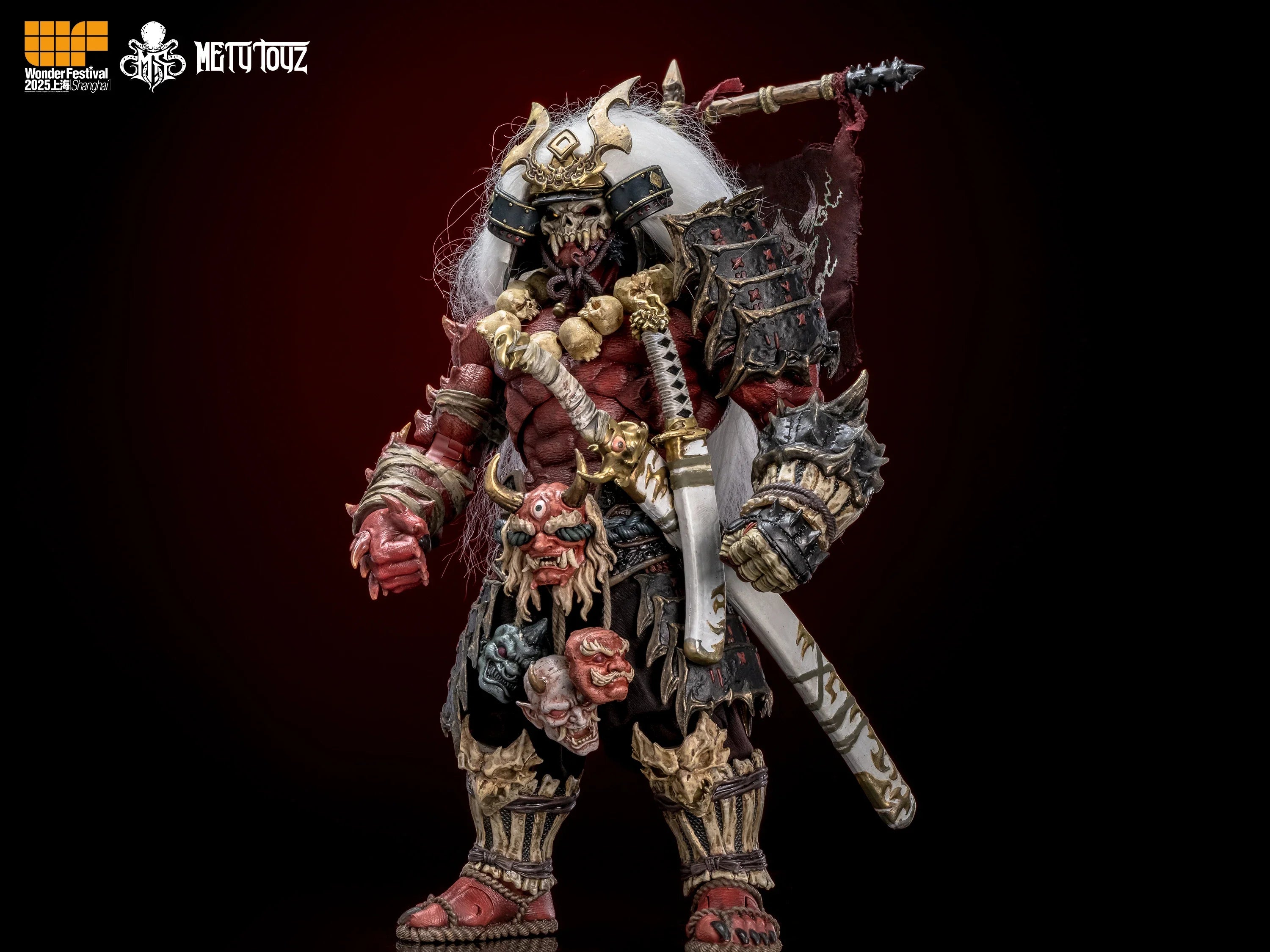 Metytoyz Memory Toys Adventurer World Wave Red Ghost Japanese Orcs Ghost faced Asura Action Figure Collection Model Doll Toys