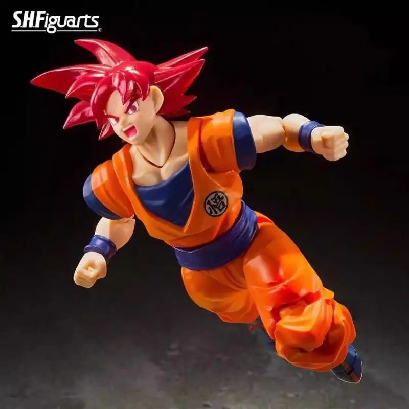 BANDAI S.H.Figuarts SUPER SAIYAN GOD SON GOKU SAIYAN GOD INSTILLED WITH THE LIGHT OF RIGHTEOUS HEARTS 14CM Action Figure Model