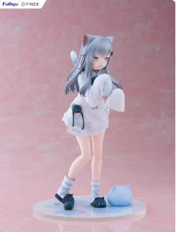'-In Stock Original F:NEX Nacho Cat 22cm Anime Decorative Cute Figure 1/7 Statue Model Collection