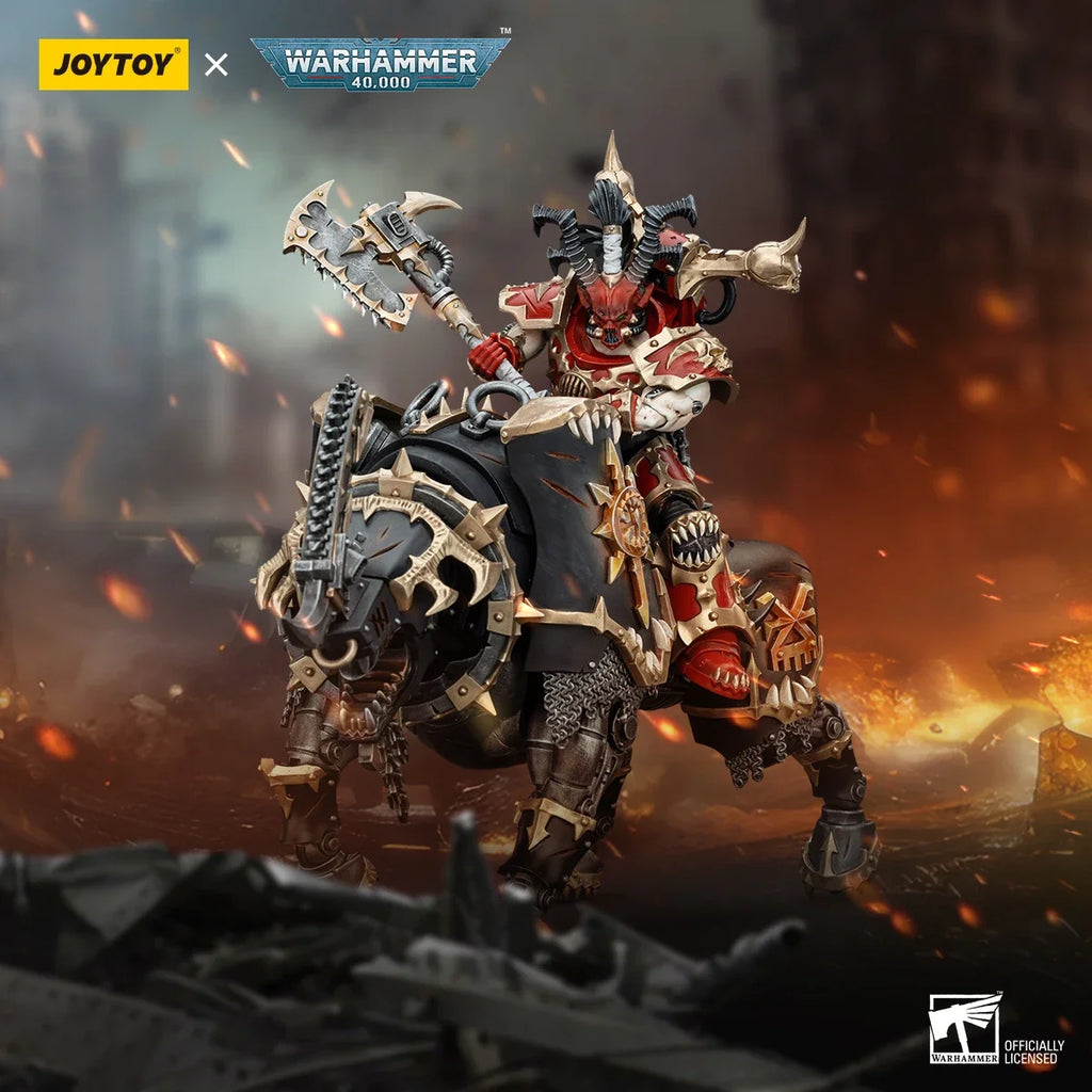 JOYTOY Warhammer 40K 1/18 Action Figure World Eaters Lord Invocatus Anime figures Toys Model