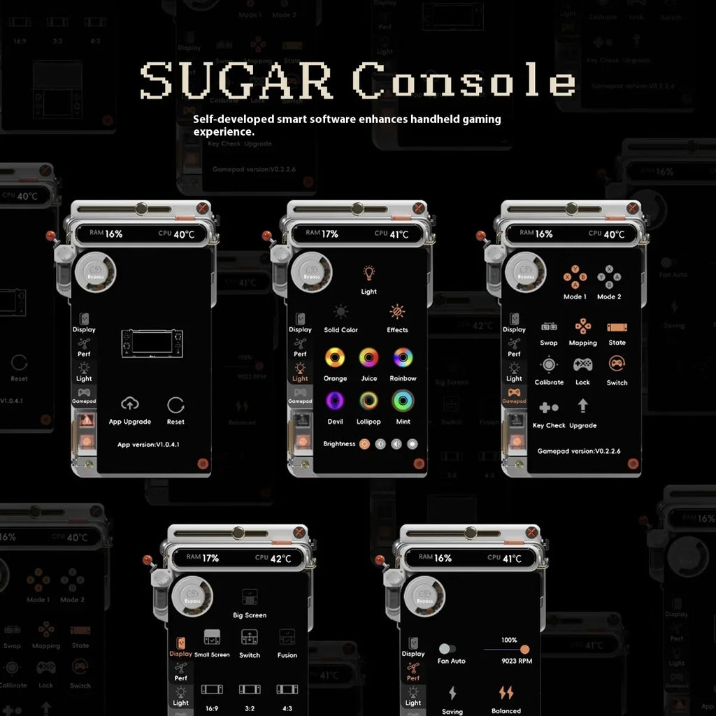 ONEXSUGAR Sugar One Game Console 6.01/3.92 Inch OLED Dual Screen Folding Handheld Console Portable Game Machine Support WIFI BT