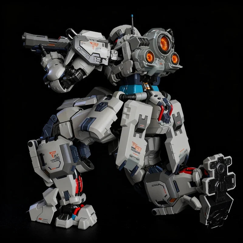 MOSHOW 1/100 Fox Hound II 20cm Butcher Type 2 Action Figures Military-Style Robot Model Toy With Display Base Desk Deco Boy Gift