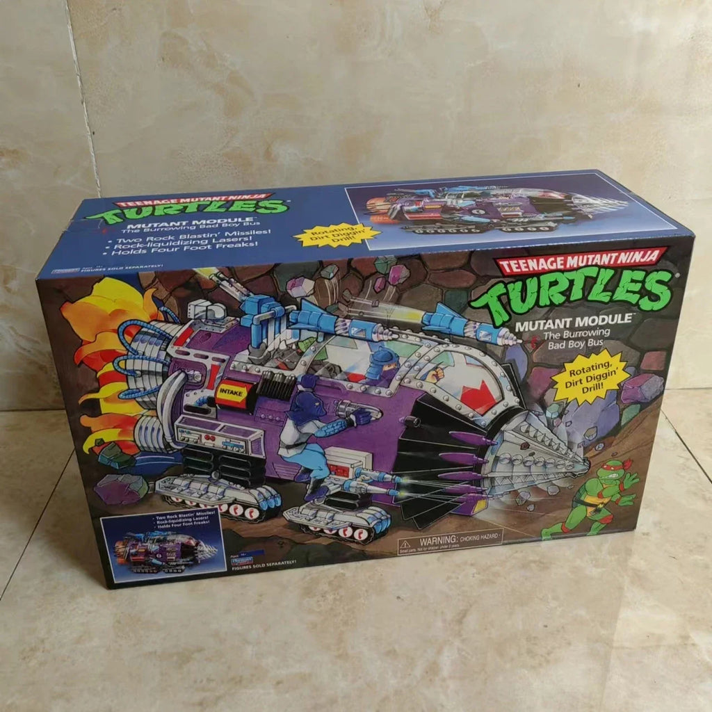 New Original Caixing 1990 Tmnt Ninja Turtles Anime Vehicle Variation Land Cruiser Transport Module Figures Model Toy Custom Gift