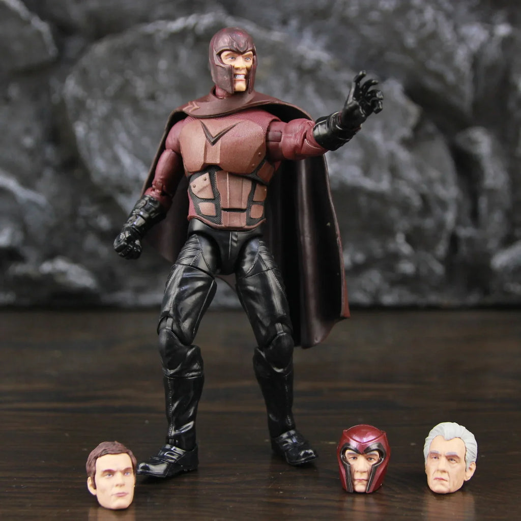 Marvel Legends Young & Old Magneto 6" Action Figure 2000 X-Men Film Movie Toys Doll Model From Professor X 2 Pack