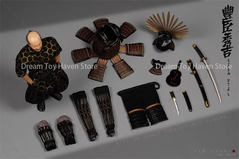 YEP STUDIO NR.0009 1/12 Maßstab Herren Soldat Taikou Toyotomi Hideyoshi Komplettset 6 Zoll Actionfigur Modell Sammlerstücke