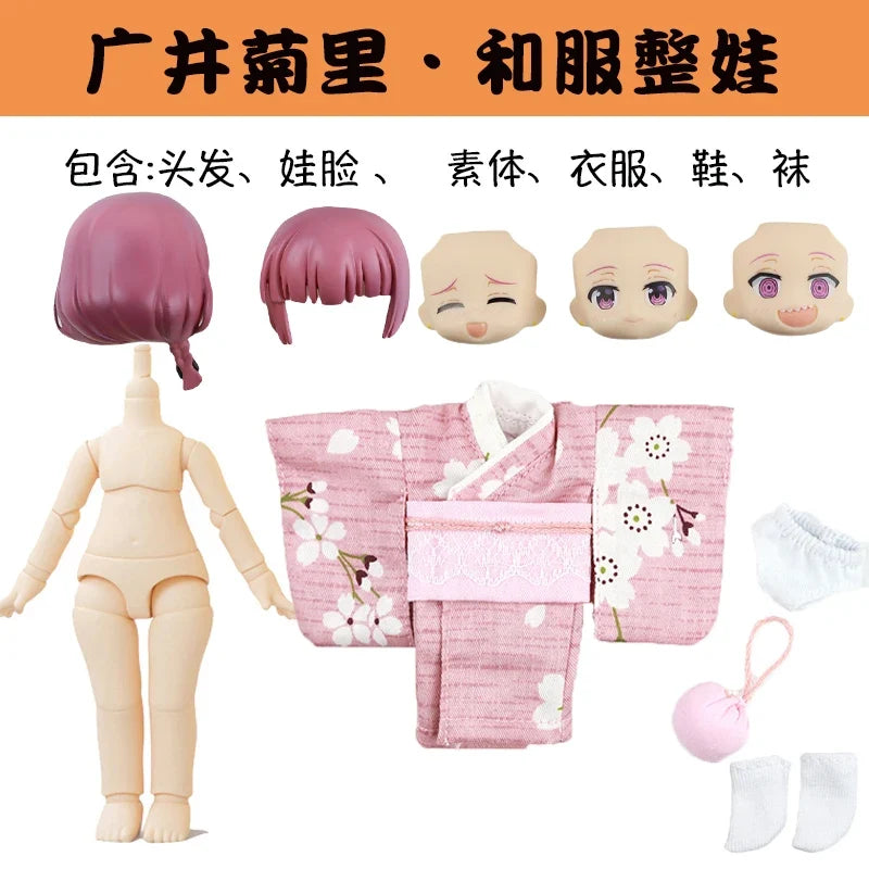 Hot Ob11 Doll Lonely Rock Character Joint Movable Doll Handmade Model 1/12 Bjd Doll Whole Doll Set Anime Peripheral Decoration