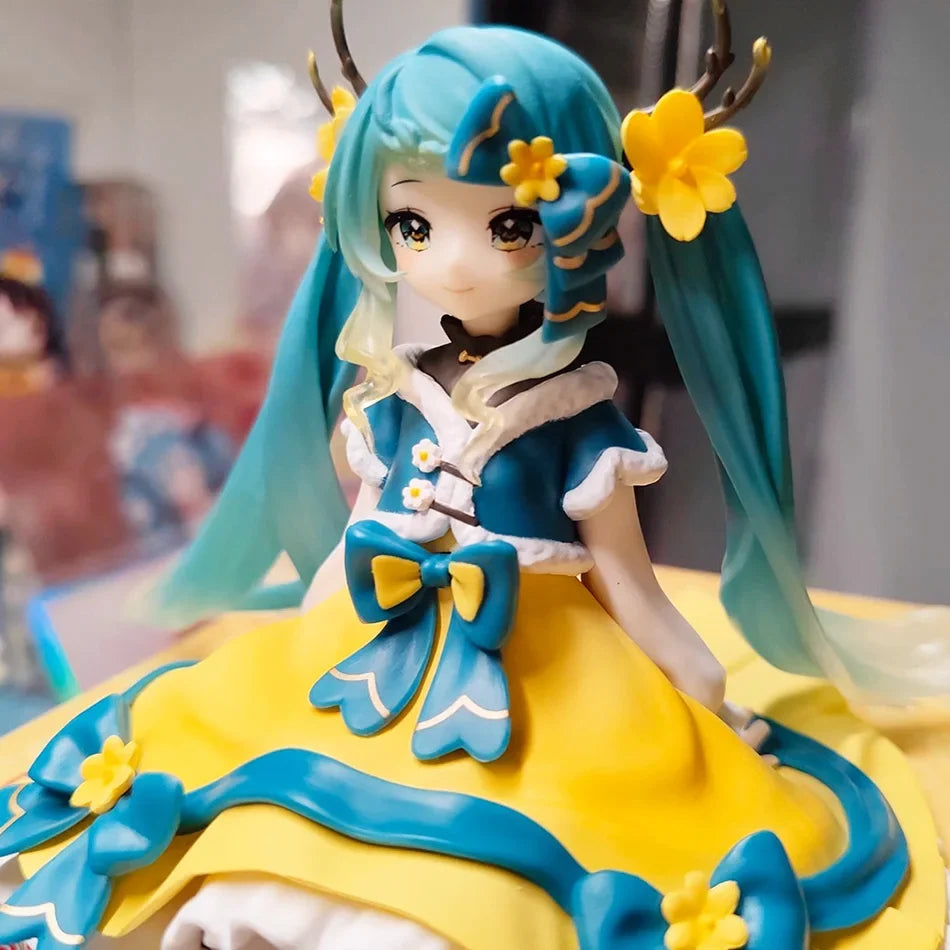Anime Figure Hatsune Miku Noodle Stopper Figure 2025 Spring Festival Ver. Action Figurine Collector Model Doll
