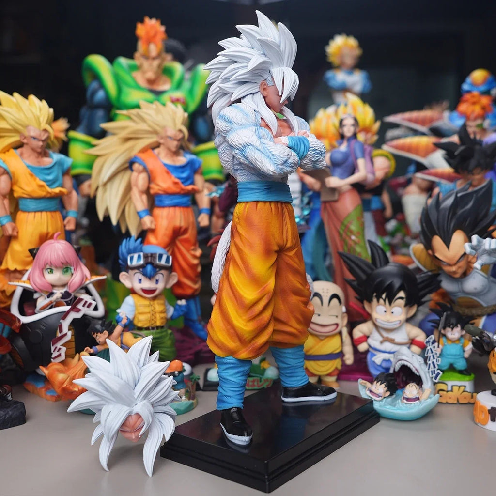 32cm/12.6in Anime Dragon Ball Z Goku Figure PB Goku Action Figure Collectible Statue Model Toy Gift