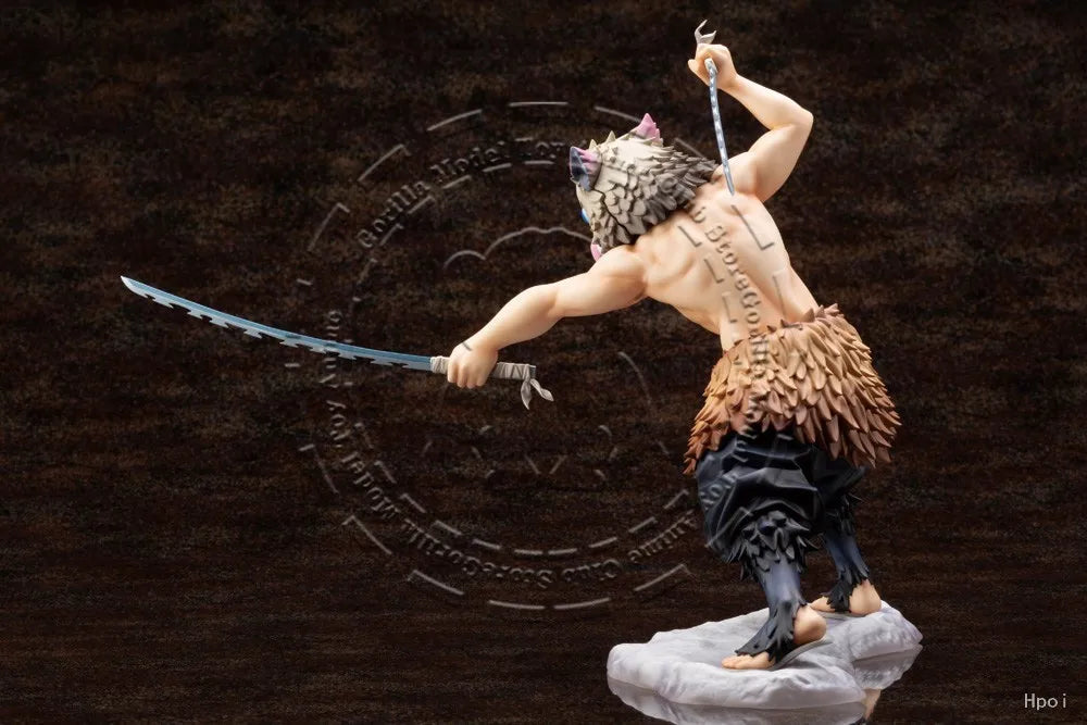In Stock Original Genuine KOTOBUKIYA ARTFX J Demon Slayer Kimetsu no Yaiba Hashibira Inosuke 180mm Anime Statue Collection Toy