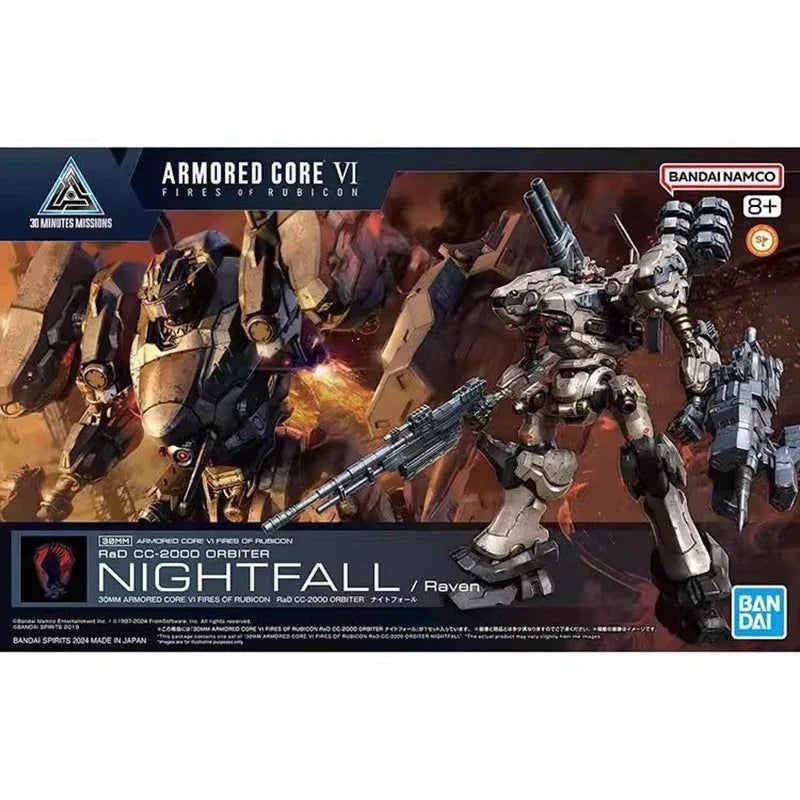 In Stock BANDAI 30MM ARMORED CORE VI FIRES OF RUBICON ARQUEBUS ADD VE40A OPEN FAITH Anime Action Figure Assembly Model Toy Robot