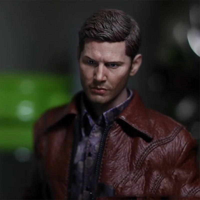 1/6 Dean Winchester Jensen Male Ackles Head Sculpt Model Movie Figure for 12" Action Figure Body Doll