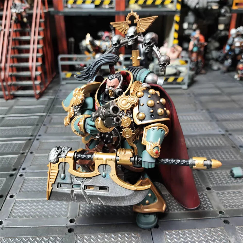 【In Stock】JOYTOY Warhammer 40K Sons of Horus Archon Equipped with Energy Ax Toy 1/18 Action
