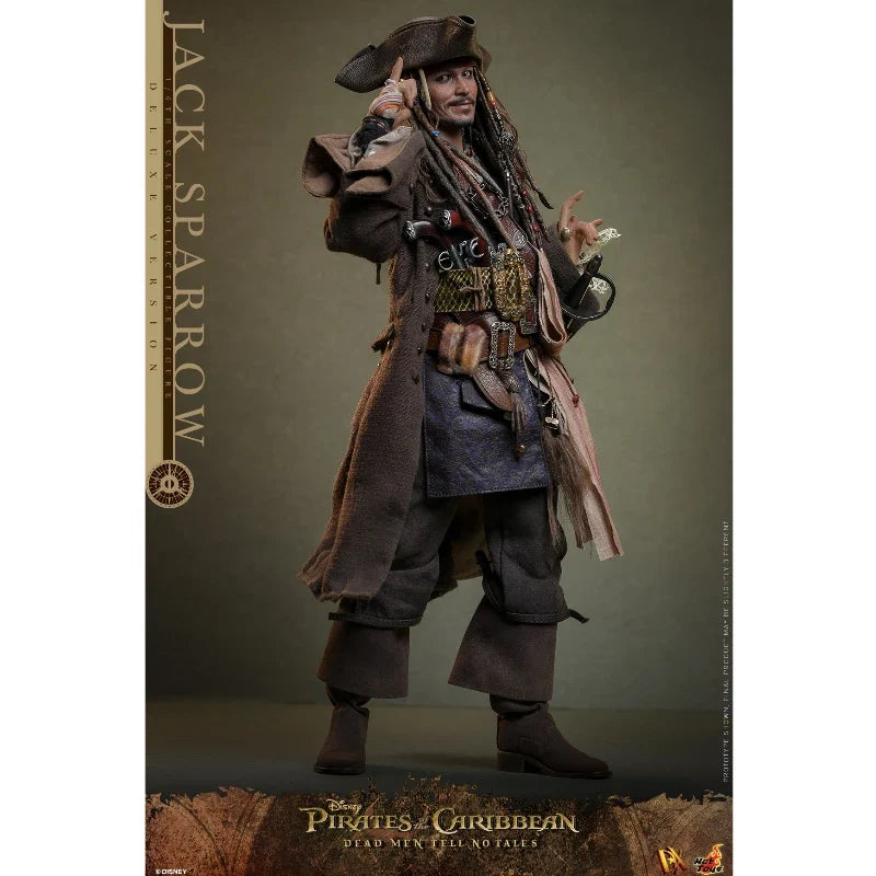 In Stock Hottoys DX37 DX38 Jack Sparrow Pirates of The Caribbean 1/6 Animation Action Figure Toy Gift Model Collection Hobby