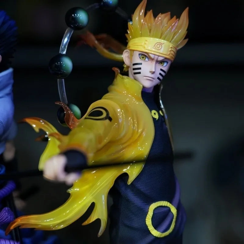 New Model Hypoxia Uzumaki Naruto Uchiha Sasuke Ninja GK Peripheral Ornaments Trendy Play Birthday Gift Anime Figure Model Doll