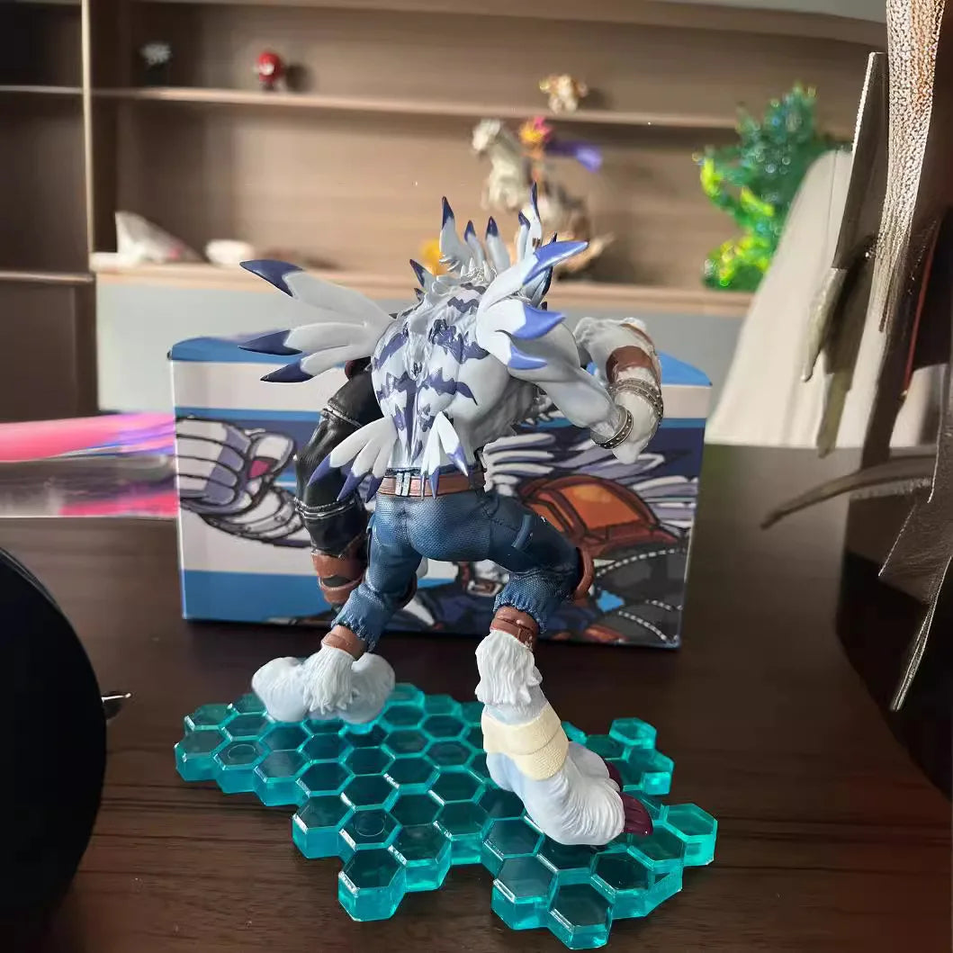 22cm Hot Digimon Adventure Anime Figures Gk Garurumon Action Figure Pvc Figurine Statue Collection Model Doll Toy Gifts For Boys