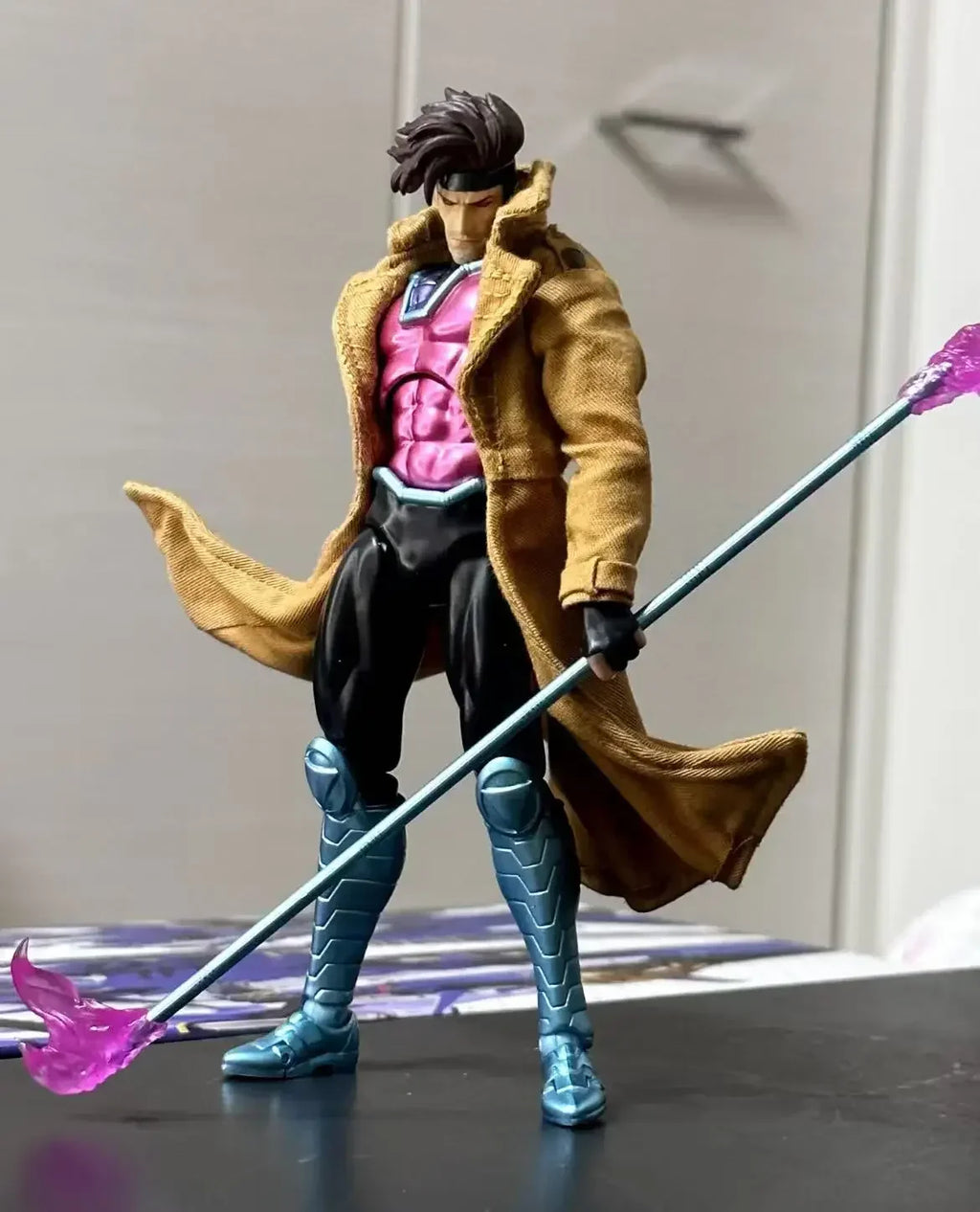 Original Ct Toys Gambit Figure Mafex 131 X-Men Wolverine Shf Anime Action Figure Figurine Statue Model Kids Toy Customized Gift