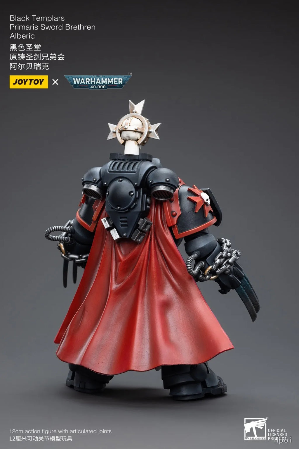 【Original】JOYTOY Warhammer 40K Black Templars Primaris Sword Brethren Alberic Toy Anime Model