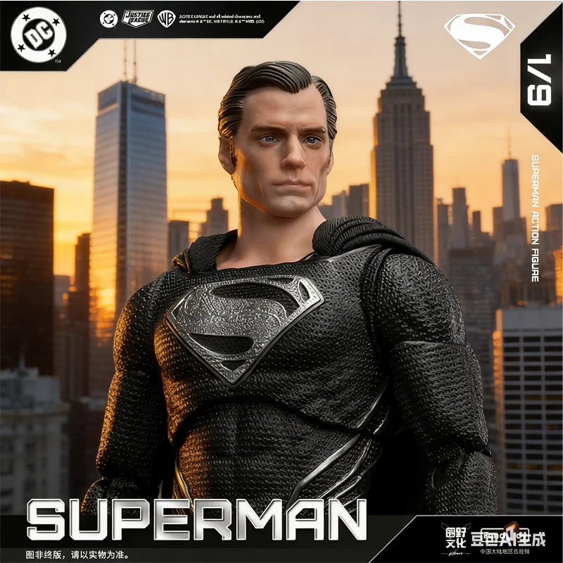 Neu 1:9 Fondjoy Black Superman-Val-Zod 2.0 Serie DC Actionfiguren zusammenbauen Modell Desktop Deko Ornamente Filmfans Geschenke