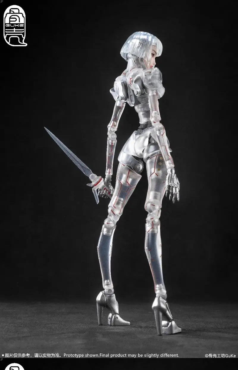 2025 New In Stock Guke Studio AI Agent Femmella C1 Punk Style Transparent Movable Female 1/12 Action Figure Toy Gift