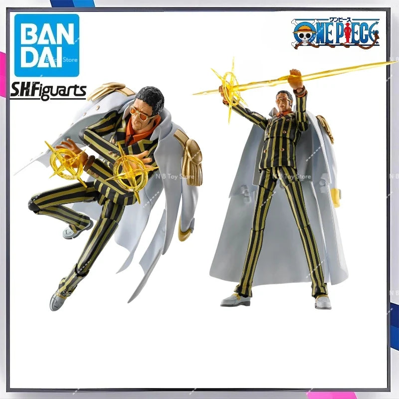 100% Original Bandai ONE PIECE S.H.Figuarts SHF Borsalino Future Island Egghead Action Figure Anime Gift Collector's Model Toy
